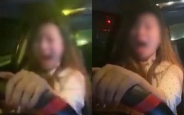Nữ tài xế ôtô lạng lách, livestream gào thét dọa tông người đi đường giữa thủ đô
