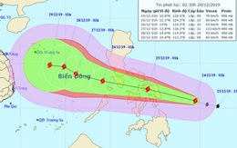 Bão Phanfone vào gần Biển Đông