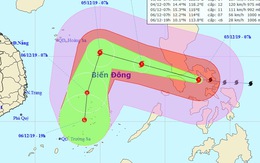 Bão Kammuri giật cấp 17 sắp vào Biển Đông, TP.HCM có mưa rào