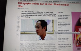 Truy tố nguyên trưởng ban tổ chức Thành ủy Biên Hòa vì ăn chặn tiền thi đua