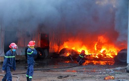 Đồng Nai: cháy lớn tại xưởng sản xuất lốp ôtô