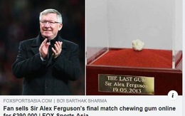 Viên kẹo cao su HLV Ferguson từng nhai được bán với giá 12 tỉ đồng