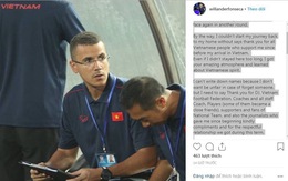 HLV thể lực Fonseca viết 'tâm thư' sau khi chia tay đội tuyển Việt Nam