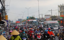 Các cửa ngõ TP.HCM đông dần cuối kỳ nghỉ lễ