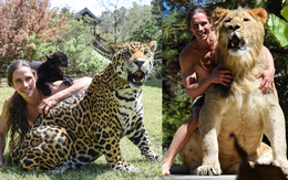 Chàng trai sống chung với 67 con hổ, sư tử, báo đốm... y hệt Tarzan