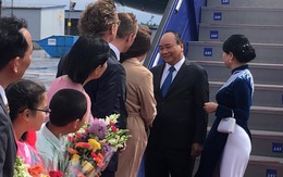 Thủ tướng Nguyễn Xuân Phúc tới sân bay Thụy Điển