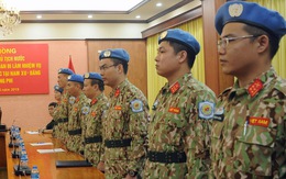 Thêm 7 sĩ quan Việt Nam đi làm nhiệm vụ gìn giữ hòa bình Liên Hiệp Quốc
