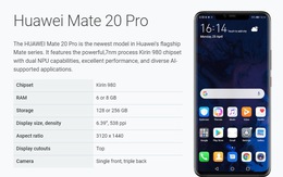Điện thoại Huawei Mate 20 Pro bất ngờ được Google cho nâng cấp lên Android Q beta