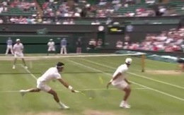 Pha xử lý điệu nghệ của Juan Sebastian Cabal ở bán kết đôi nam Wimbledon 2019