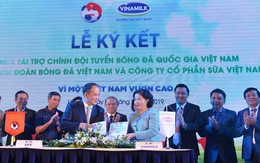 Vinamilk tài trợ chính thức cho các đội tuyển bóng đá quốc gia Việt Nam