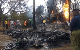 Thảm họa kinh hoàng: xe bồn nổ, 60 người chết, 70 người bị thương vì 'hôi dầu'