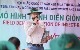 Chuyên gia tới Việt Nam tìm hiểu giải pháp phòng trừ sâu keo