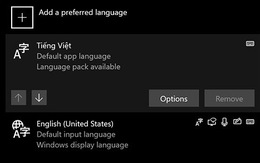 Bộ gõ tiếng Việt chính thức có mặt trên Windows 10