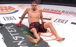 Đá trúng đối thủ, võ sĩ MMA Albert Gonzales bị gãy chân đáng sợ