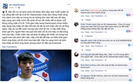 CĐV 'cám ơn' CLB Heerenveen vì đăng clip Văn Hậu và dịch bài viết sang tiếng Việt
