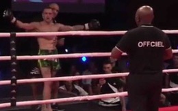 Xem cảnh võ sĩ MMA bị đấm gục, bỗng dưng đứng dậy ăn mừng