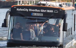 Video: Xe buýt bơi trên sông đưa du khách tham quan thành phố