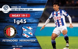 Heerenveen vắng 2 hậu vệ trụ cột, Văn Hậu có cơ hội đá chính?