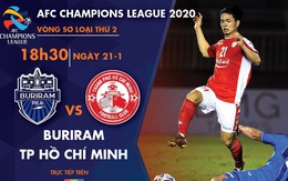 Lịch trực tiếp AFC Champions League: CLB TP.HCM gặp Buriram