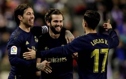 Nacho lập công giúp Real Madrid vượt mặt Barca chiếm ngôi đầu bảng