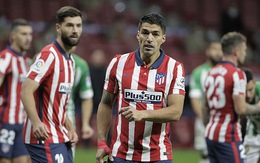 Suarez ghi bàn thắng thứ 4 đưa Atletico Madrid lên nhì bảng