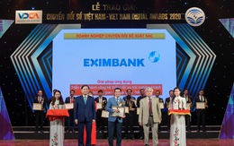Eximbank nhận giải thưởng chuyển đổi số Việt Nam 2020