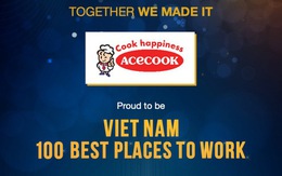 Acecook Việt Nam thuộc Top 10 Doanh Nghiệp tiêu biểu có nguồn nhân lực hạnh phúc 2020