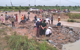 Nam thanh niên bị lũ cuốn mất tích khi qua cống tràn ở Đắk Lắk