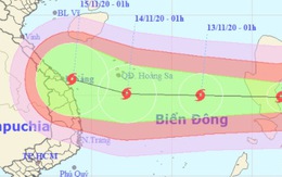 Tâm bão Vamco mạnh cấp 12, gió giật cấp 15 khi tiến gần Hoàng Sa Việt Nam