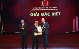 Báo Tuổi Trẻ đạt giải đặc biệt báo chí toàn quốc 'Vì sự nghiệp giáo dục Việt Nam' năm 2020