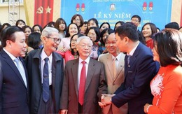 Tổng bí thư, Chủ tịch nước Nguyễn Phú Trọng về thăm trường cũ