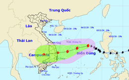 Tâm bão số 10 đêm nay cách Hoàng Sa 510km, gió giật cấp 10