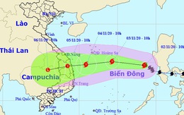 Bão số 10 mạnh cấp 7-8 khi vào Phú Yên - Đà Nẵng, tiếp tục gây mưa lớn ở miền Trung