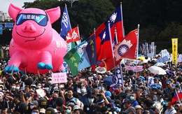 Biểu tình chống thịt heo Mỹ 'có chất tạo nạc' ở Đài Loan