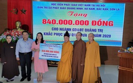 Tăng ni, Phật tử quyên góp hơn 100 tỉ đồng gửi giúp đồng bào miền Trung