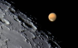Xem Mặt trăng, sao Hỏa ‘kề nhau’ tối 26-11