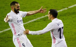 Benzema ghi bàn và kiến tạo, Real Madrid lên nhì bảng