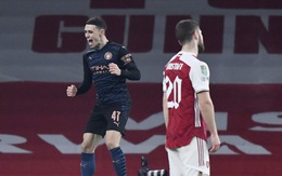 'Vùi dập' Arsenal tại Emirates, Man City vào bán kết Cúp liên đoàn