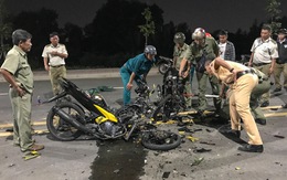 Đối đầu khi lao xe máy trên đường mới khu công nghệ cao, 2 thanh niên chết
