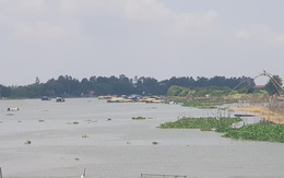 Hàng chục ghe lúa từ Campuchia về 'tắc' ở cửa khẩu Vĩnh Hội Đông