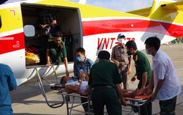 Thủy phi cơ đưa bệnh nhân từ Trường Sa về đất liền cấp cứu