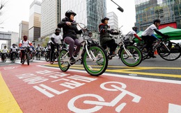 Thành phố Seoul khuyến khích người dân sử dụng xe đạp