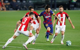 Messi ‘tịt ngòi’ trong ngày sinh nhật, Barcelona thắng chật vật Athletic Bilbao
