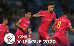 Kết quả và bảng xếp hạng vòng 7 V-League: Sài Gòn lên nhì bảng, Hà Nội đứng thứ 6