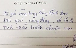 ‘Cô gái vàng trong làng lãnh đạo’… đi vào lời phê của thầy giáo