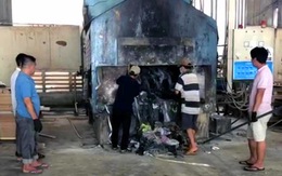 Bắt quả tang công ty Đài Loan đốt chui hàng tấn rác thải công nghiệp