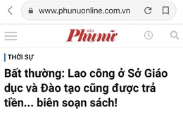 Sở GD-ĐT TP.HCM đề nghị xử lý, yêu cầu báo Phụ Nữ đính chính thông tin không chính xác