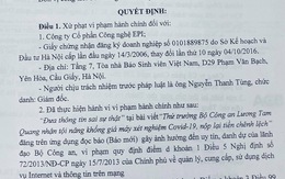 Bị phạt 25 triệu đồng vì đưa tin sai về thứ trưởng Bộ Công an