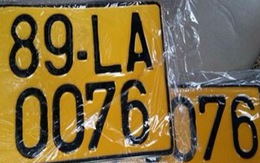 Xe kinh doanh vận tải dùng biển số màu vàng từ 1-8