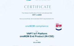 VNPT là đơn vị duy nhất tại Việt Nam đạt chứng chỉ quốc tế oneM2M